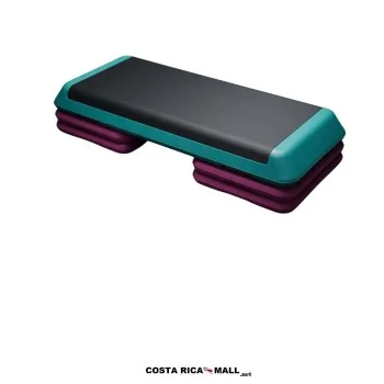 Step para Aeróbicos fabricado en plástico resistente, diseñado para entrenamiento cardiovascular, ejercicios funcionales.