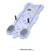 Tabla Multifuncional para Pilates con plataforma deslizante y apoyos ergonómicos, diseñada para ejercicios de movilidad. Celeste