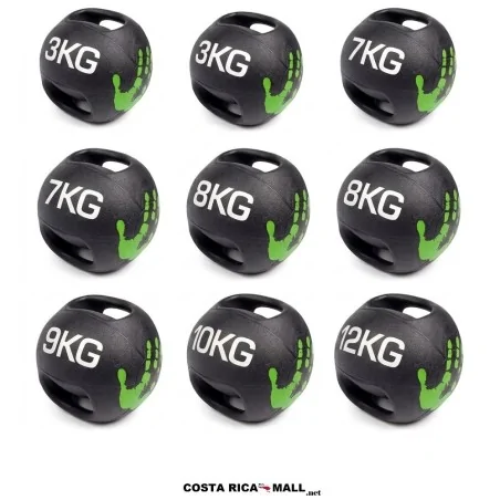 Bola Medicinal con Agarre en caucho resistente, para ejercicios funcionales de fuerza, potencia, resistencia y entrenamiento.
