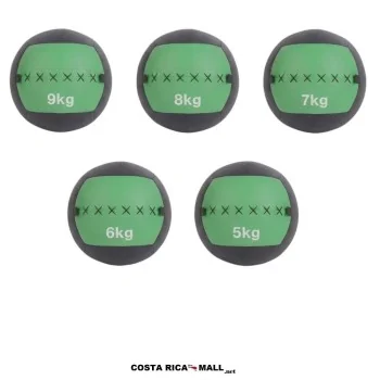 Bola Medicinal Suave fabricada en cuerina, para ejercicios de fuerza, coordinación, rehabilitación y acondicionamiento físico.