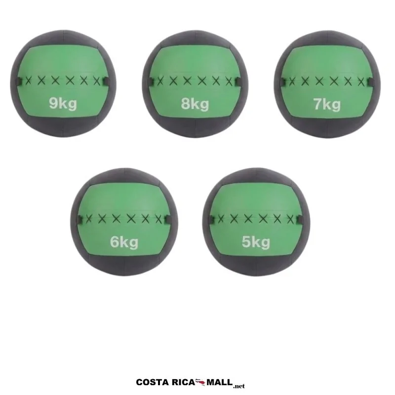 Bola Medicinal Suave fabricada en cuerina, para ejercicios de fuerza, coordinación, rehabilitación y acondicionamiento físico.