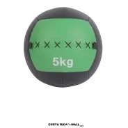 Bola Medicinal Suave fabricada en cuerina, para ejercicios de fuerza, coordinación, rehabilitación. 5 Kilos