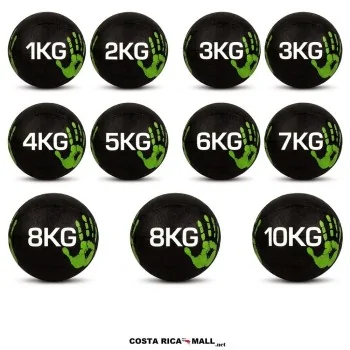 Bola Medicinal de Impacto fabricada en caucho resistente, diseñada para ejercicios de slam, entrenamiento funcional. Pesos