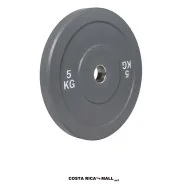 Plato para Pesas Olímpico fabricado en acero de alta resistencia, diseñado para entrenamiento de fuerza. Peso 5 kilos.