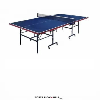 Mesa de Ping Pong Plegable PIONEER 317-2537, MDF 15mm, marco metálico rojo, sistema semi-automático.