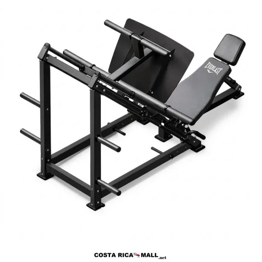 Banco Leg Press EVERLAST EVLP5W100 de hierro compatible con discos olímpicos - COSTA RICA MALL
