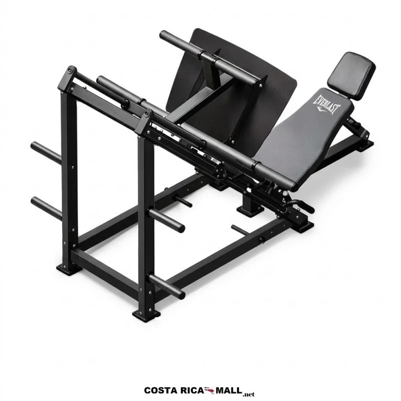 Banco Leg Press EVERLAST EVLP5W100 de hierro compatible con discos olímpicos - COSTA RICA MALL