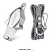Pito deportivo de plástico metalizado LEIKESI LX-864 para arbitraje profesional con protector bucal y cordón - COSTA RICA MALL