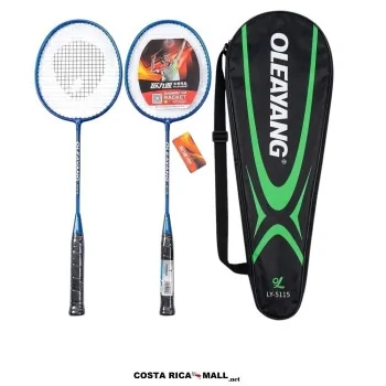 Set de 2 raquetas de bádminton de aleación ligera OLEAYANG LY-5115 con funda - COSTA RICA MALL
