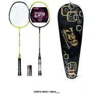 Set de bádminton 729 SP-7091 Feather Racket de aluminio split de 19x67cm con 3 volantes y funda translúcida - COSTA RICA MALL