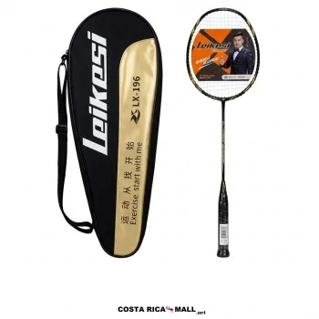 Raqueta de bádminton de fibra de carbono LEIKESI LX-196 Rex de 78-82g con bolsa completa engrosada - COSTA RICA MALL