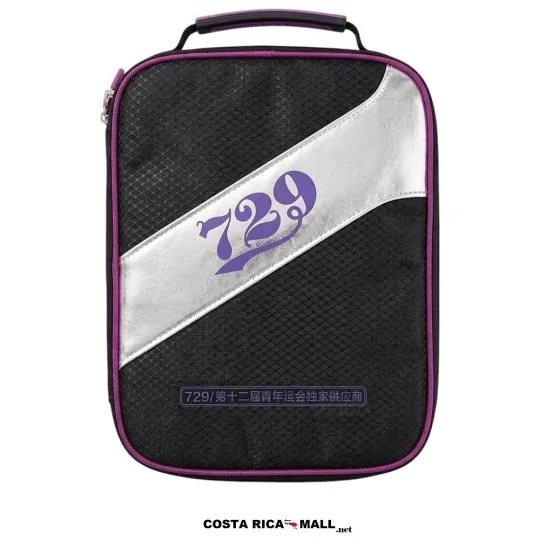 Estuche negro de transporte de carcasa blanda con cierre para raqueta 729 - COSTA RICA MALL