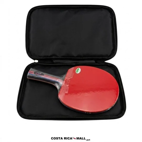 Raqueta ping pong profesional 729 SP-7283B roja en estuche negro - COSTA RICA MALL