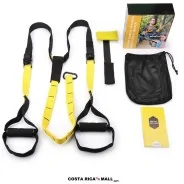 Kit completo de sistema de suspensión básico GYM072 tipo TRX en amarillo y negro - COSTA RICA MALL[