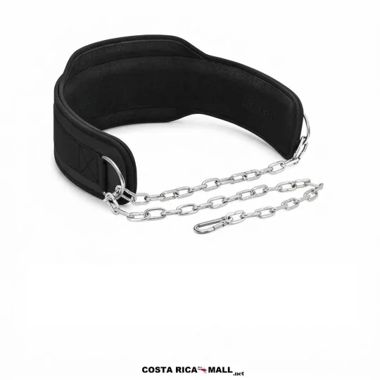 Correa para pesas GYM030 de poliéster con cadena porta peso - COSTA RICA MALL