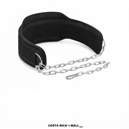 Correa para pesas GYM030 de poliéster con cadena porta peso - COSTA RICA MALL