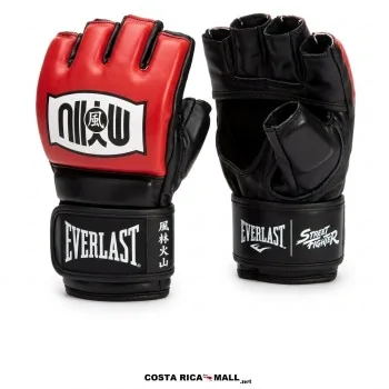Guantes para MMA EVERLAST STREET FIGHTER RYU negro y rojo SFBX411 - COSTA RICA MALL