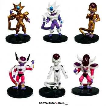 Set coleccionable de 6 figuras Freezer y Cooler código F957 DRAGON BALL de 9 cm en COSTA RICA MALL