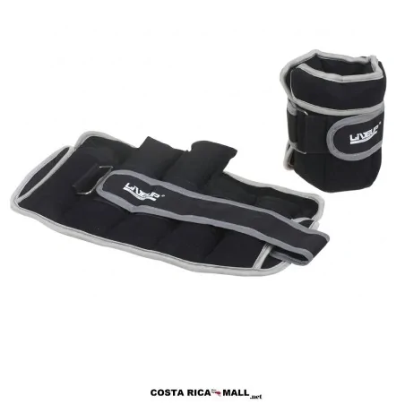 Par de pesas ajustables para tobillos y muñecas en neopreno código LS3031 marca LIVEUP en COSTA RICA MALL