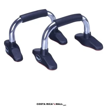 Par de soportes para flexiones Push Up Bar de acero cromado código LS3162 marca LIVEUP en COSTA RICA MALL