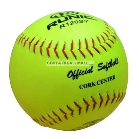BOLA PARA SOFTBALL R120SY-R RUNIC. Color verde. Por unidad.