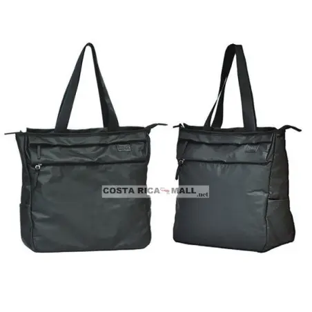 BOLSO LADIES LEATHER PU EVFB9B055 EVERLAST. Color negro.