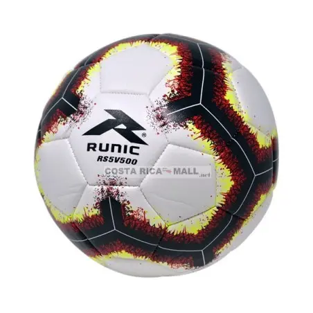 BALÓN DE FÚTBOL #5 COSIDO RS5V500 RUNIC. El balón de fútbol Runic #5 es ideal para juegos recreativos y adultos. Esta bola por su construcción cosida le da durabilidad. ¡Perfecto para tu pasatiempo en Costa Rica!